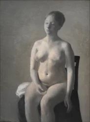 Sitzender weiblicher Akt